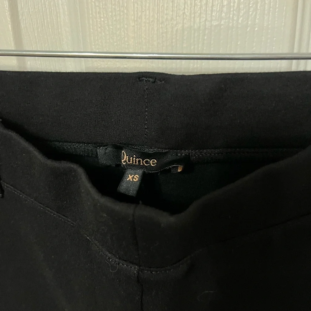 New Quince Ultra Stretch Ponte Straight Leg Pants Women’s extra small‎ XS Black
